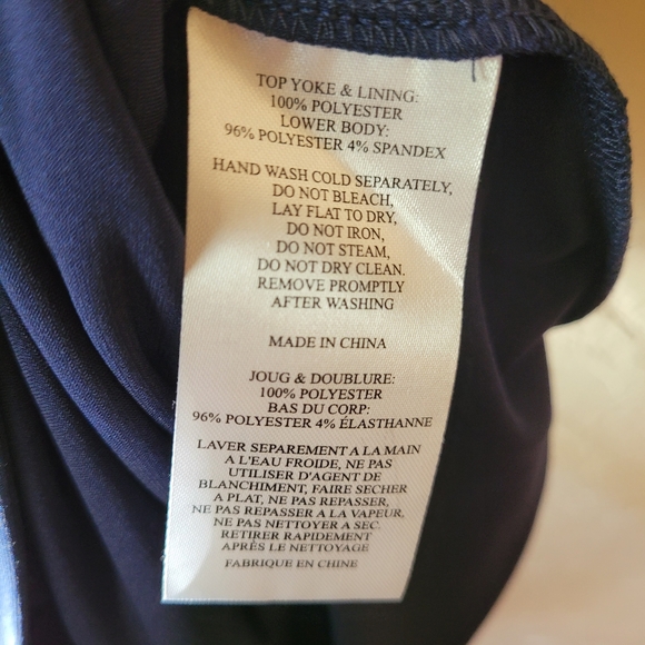 Alex Evening Petite Gown Navy  Sz 12P NWT - Picture 10 of 11